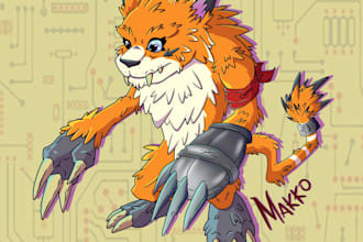drawing your favorites digimon or fakemon
