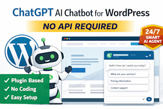 add chatgpt ai agent chatbot into your wordpress website