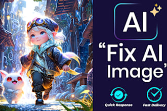 fix and enhance ai images with upscaling and photoshop