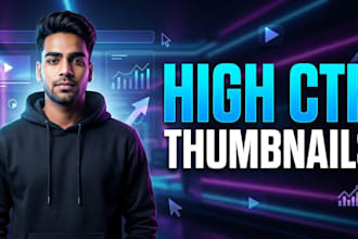 design high CTR tech youtube thumbnails that get more clicks