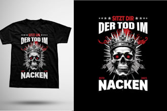 create trendy graphic t shirt design custom pod streetwear vintage and anime