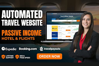 build automated travel affiliate website with flights hotels booking