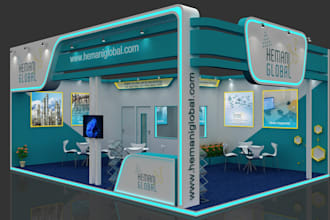 design professional exhibition stalls and trade show booths