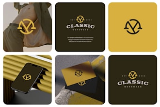 design clothing line, streetwear, luxury and fashion logo