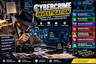 do professional cybercrime investigator and criminal background check