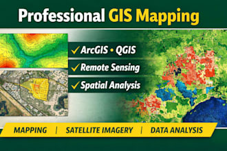 create professional gis and remote sensing maps