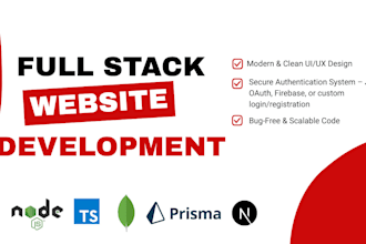 build custom website as full stack website developer