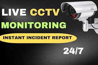 do live cctv monitoring and security reporting