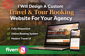build a modern travel agency and tour booking website for your agency