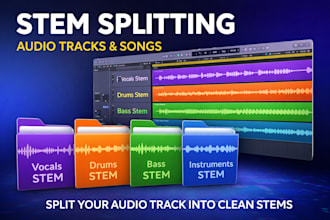 professionally split your audio track into clean stems