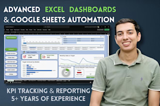 create an interactive excel dashboard with charts and kpis