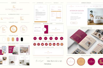 do luxury logo, branding kit, brand identity, and web design