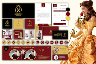 do luxury logo, branding kit, brand identity, and web design