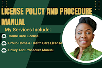 write group, home care healthcare policy and procedure, licensing application
