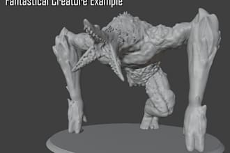 create a 3d printable model of any character