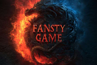 create an fantasy game logo and branding