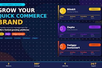manage your blinkit, zepto and swiggy instamart store