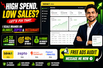 expert quick commerce ads manager for blinkit zepto swiggy