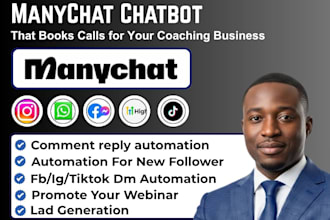 build manychat ai chatbot for tiktok instagram dm automation and lead generation