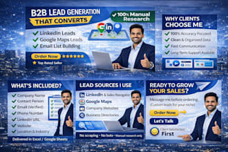 do b2b lead generation using linkedin sales navigator and google maps