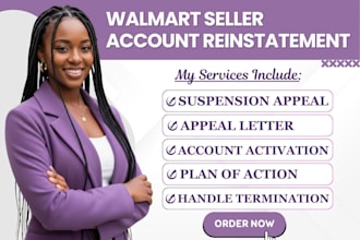 reinstate suspended walmart seller account appeal letter poa