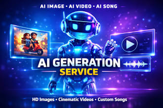 create viral ai images, ai videos and ai songs for your content