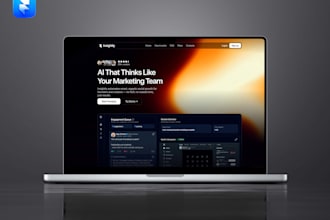 design a clean, modern landing page in framer