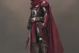 fantasy superhero character caricature