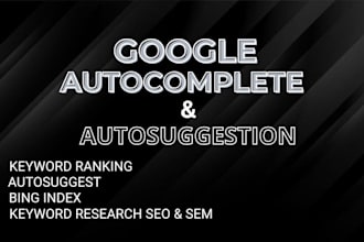 do google autocomplete, website ranking and autosuggestion