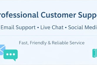 handle customer support emails and live chat professionally