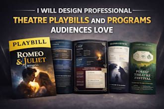 design professional theatre playbills and programs audiences love