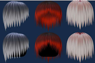 create roblox hair modelling, custom roblox ugc, hair model and accessories