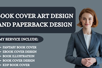 design fantasy, sci fi, horror, mystery, self help and dystopian book cover art