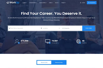 create recruitment website, job board website, staffing website wix