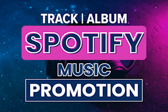 run organic spotify promotion, spotify album promotion, spotify track growth