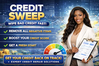 sweep and repair your credit report remove negative items credit score