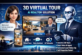 develop 3d realtor virtual tour voice assistant property telesales ai agent