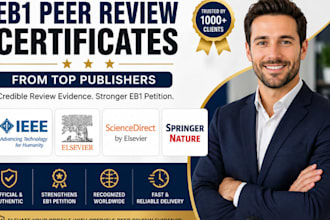provide genuine peer review ieee elsevier or springer nature certificate for eb1