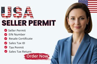 get seller permit,sales tax id and tax permit,resale certificate in all us state