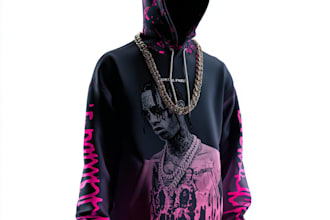 create artsy streetwear design for your brand