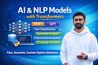 build custom nlp, transformer models as bert, gpt in python