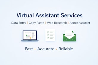 do data entry copy paste and administrative assistant work