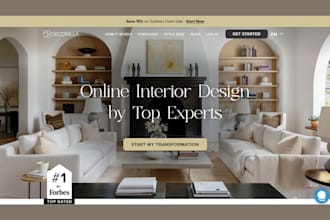 build modern home decor website interior design store curtains furniture store