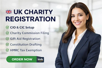 register your uk charity as cio with uk charity commission, cic, vat, uk ltd
