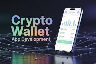 build crypto wallet app, crypto exchange website, fintech wallet app development