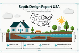prepare tceq septic design with report in texas