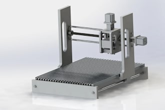 design detailed 3d model for cnc milling machine 3d printing for manufacturing