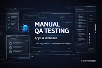 manually test your app and deliver a QA report