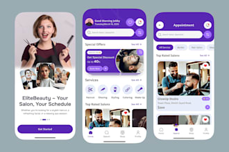 develop salon app, barber app, spa app, massage app, pedicure manicure app
