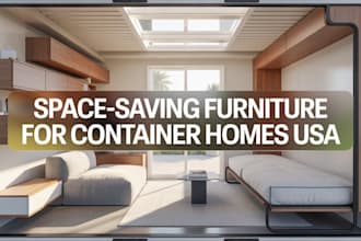 create space saving furniture for container homes in USA